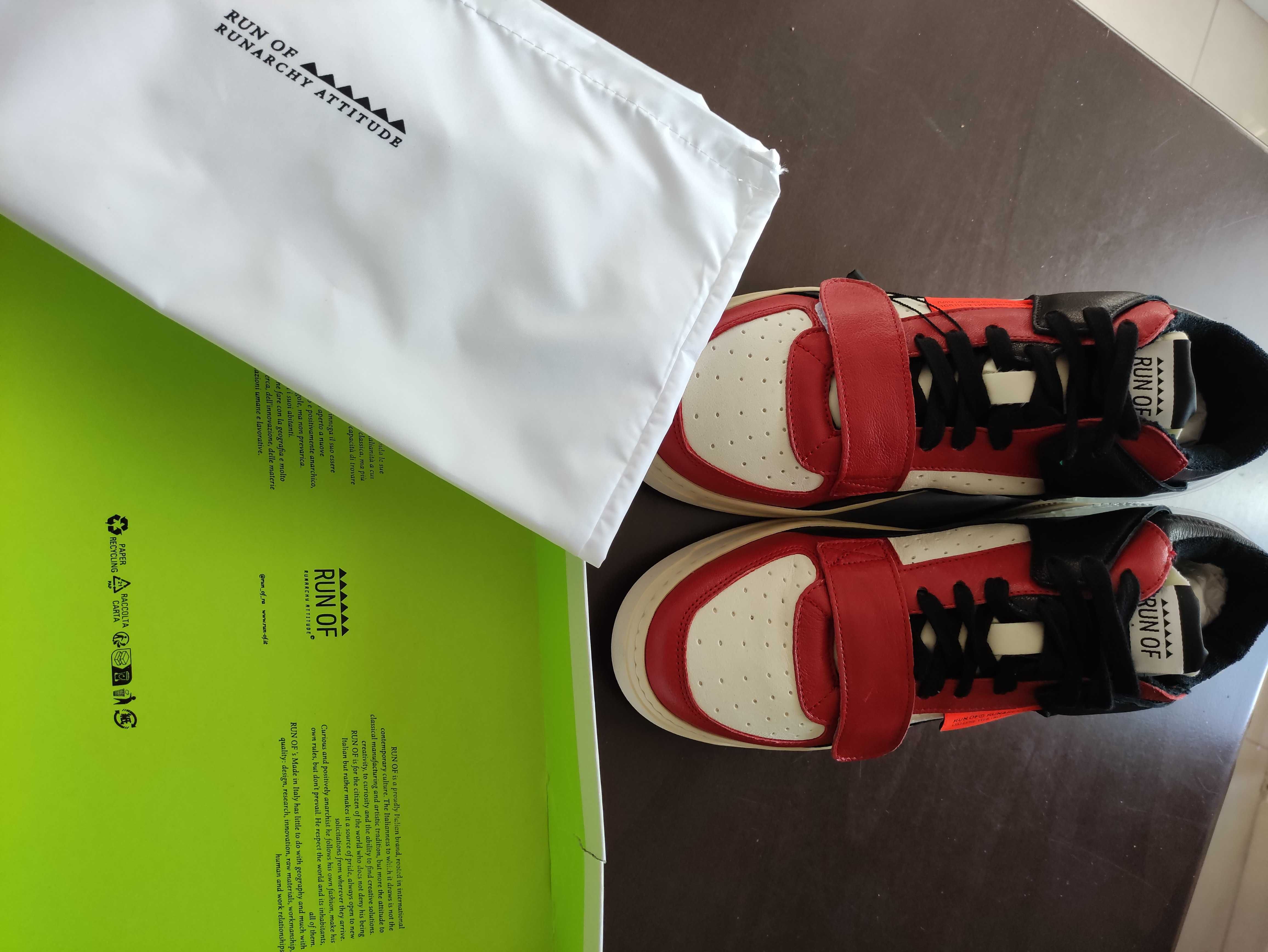 НОВИ RUN OF LEGEND 2 - leather hi-top sneakers