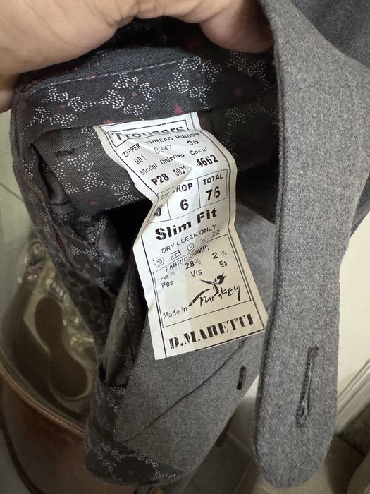 Мужские турецкие  брюки размер 48 слим фит