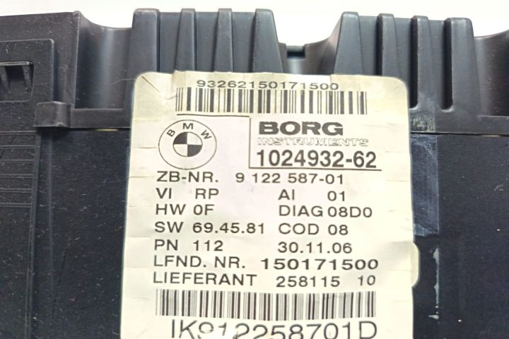 Ceasuri bord 912258701 BMW Seria 1 E87