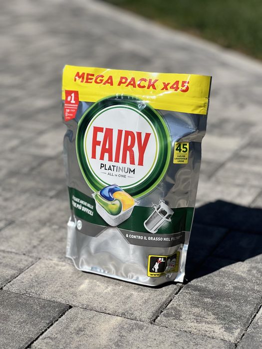 Detergent pentru masina de spalat vase FAIRY Platinum, 45 capsule