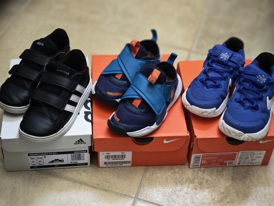 Детски маратонки NIKE и Adidas 27
