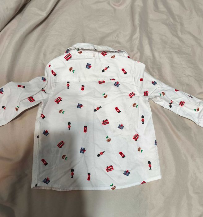 Cămașă și salopeta elf,12-18 luni