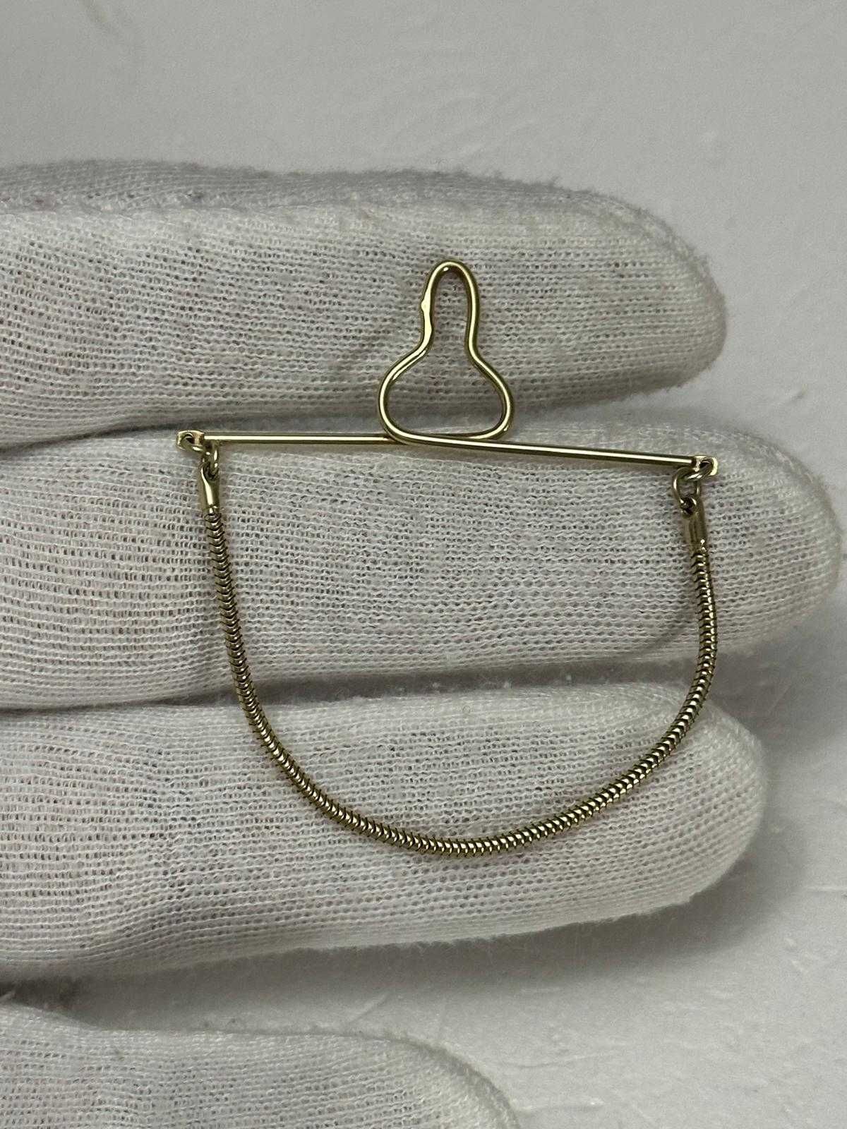 AC DE CRAVATA AUR 14K - Cu lant - Vintage - Doar 295 lei/gr. !