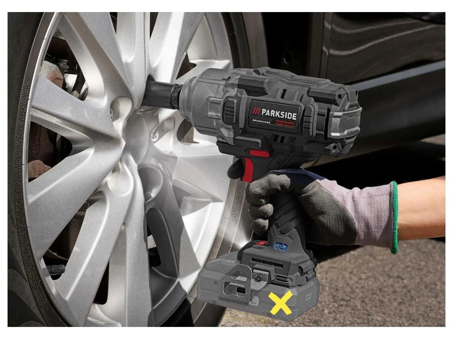 Bormasina impact PARKSIDE PERFORMANCE 20V pistol roti fileta
