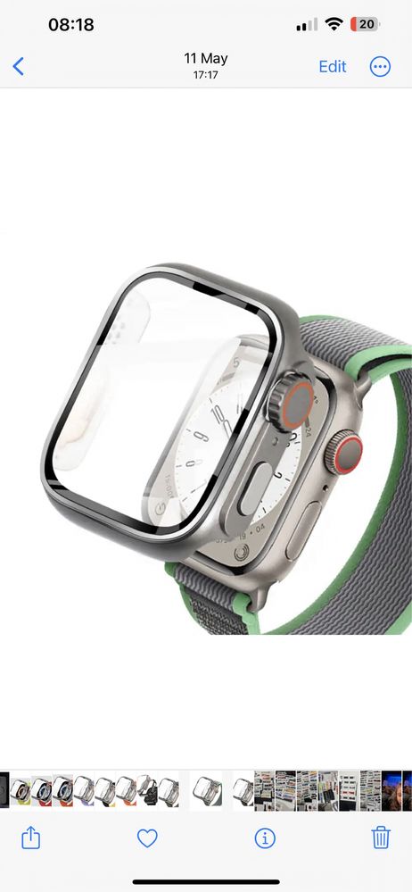 Husa + Curea Transformare Compatibila Ceas Apple Watch in Ultra