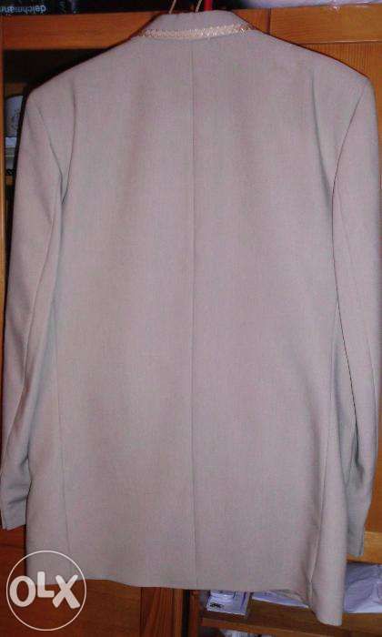 Costum Ginere 3 piese crem Auriu