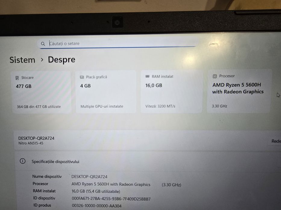 Laptop Acer Nitro 5