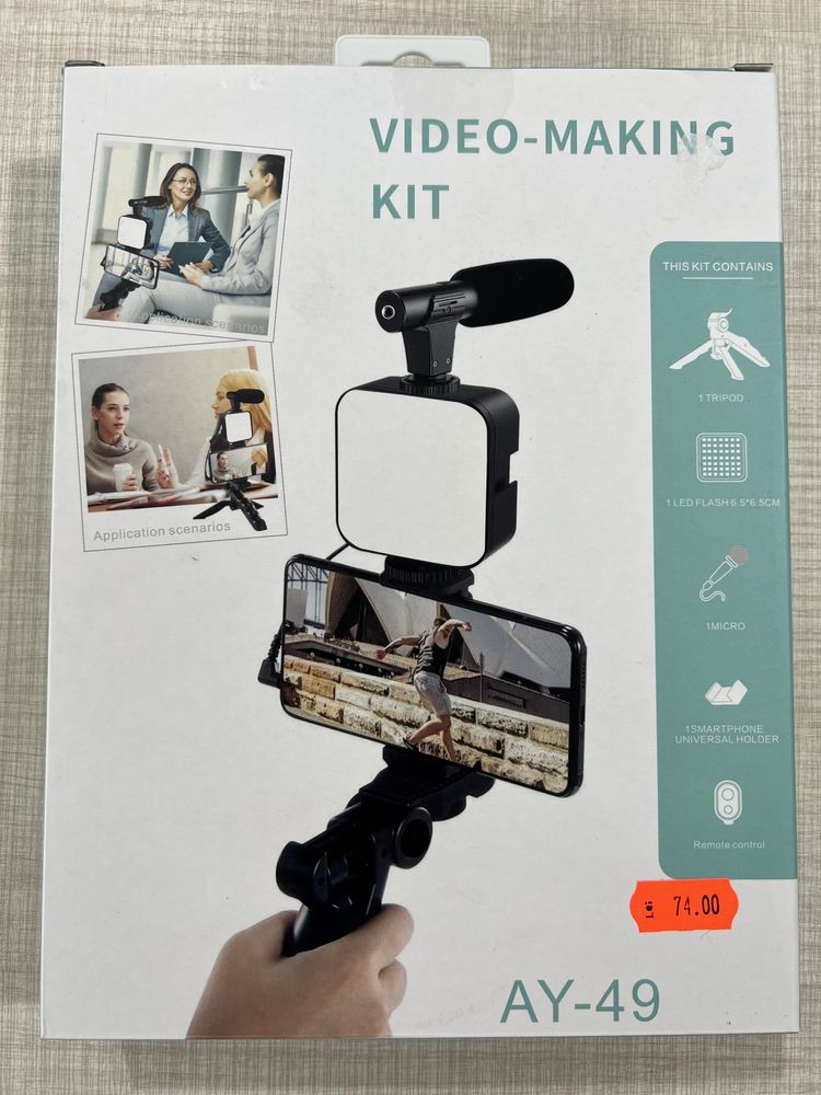 Selfie stick kit complet Trepied