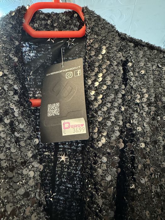 Sacou negru din paiete