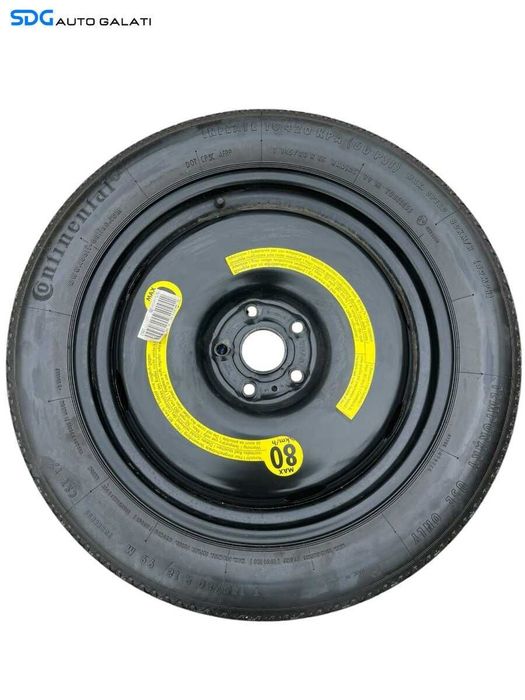 Roata Janta Tabla Rezerva Slim T145 80 18 R18 Continental Volkswagen Tiguan 5N 2007 - 2015 Cod 5N0601027E 5N0601027A [K0823]