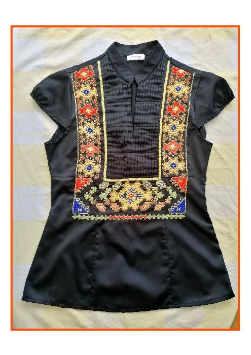 Ръчно бродирани дамски блузи с български шевици