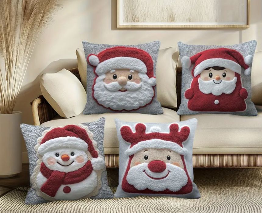 45 см. на 45 см Коледни калъфки за възглавнички