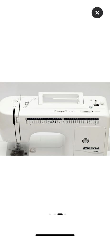 Masina de cusut Minerva M932, 35 programe, 800 imp/min, Alb