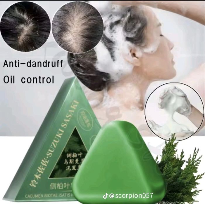 Хит продаж, зеленое мыло от выпадения волос