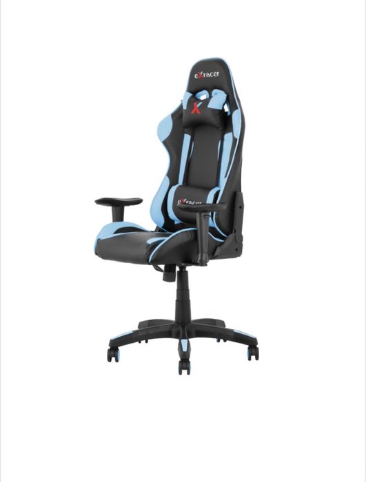 Scaun gaming Kring Racer X, brate reglabile, suport lombar si cervical