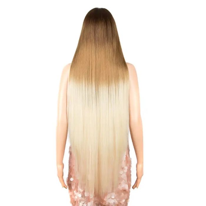 Peruca F64 (Daira-Shop.ro) FRONT LACE Gri Blond Platinat Baza Satena