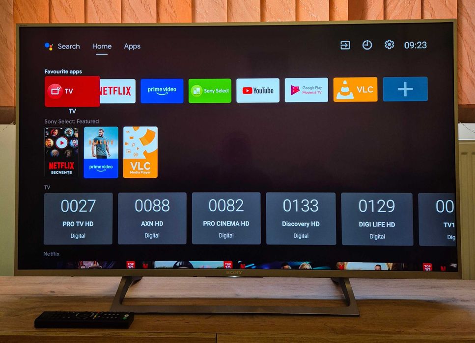 Televizor Smart Android LED Sony Bravia 4K Ultra HD 123.2 cm Clasa A