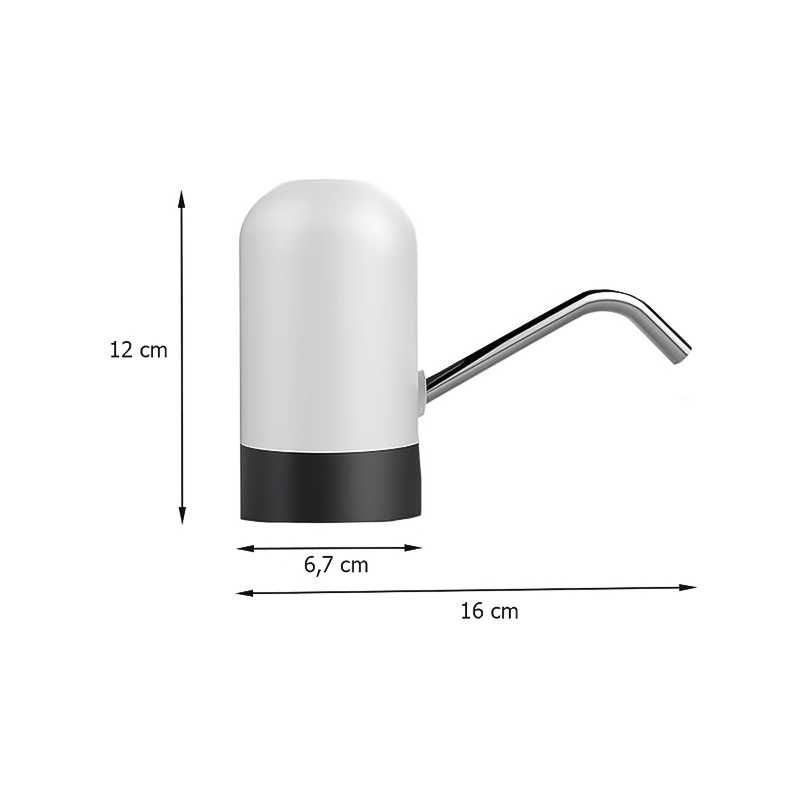 Автоматичен Диспенсър за вода, Презареждащ се, USB, с LED осветление