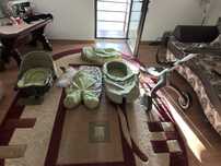 Caruț pentru copii Stokke culoare verde