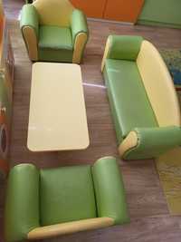 Детски диван с 2 фотьола