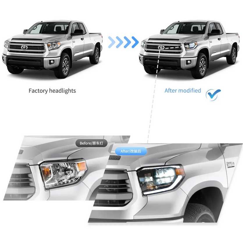 Комплект тунинг фарове Toyota Tundra 2014-2021