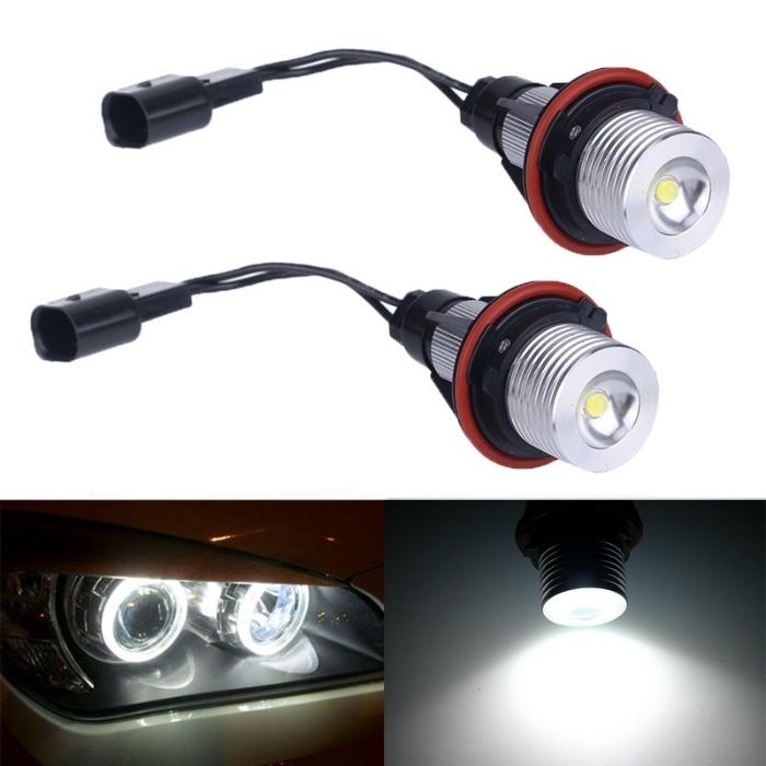 НОВИ! Angel Eyes LED Крушки BMW E39 E60 X3 X5 ЛЕД E61 E65 Ангелски Очи