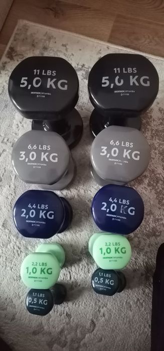 Set Gantere Decathlon  fitness noi