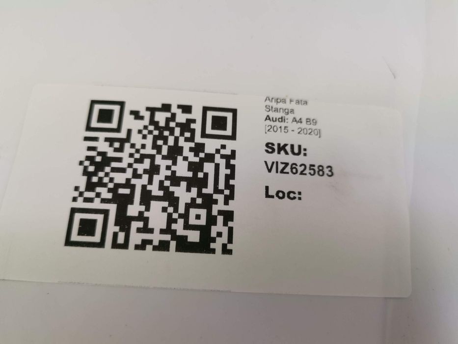 Ауди А4 Б9 / Audi A4 B9 [ - ] Оригинална лява предна арка в добро съст