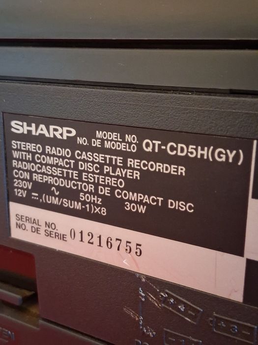 Radio CD Sharp Boombox