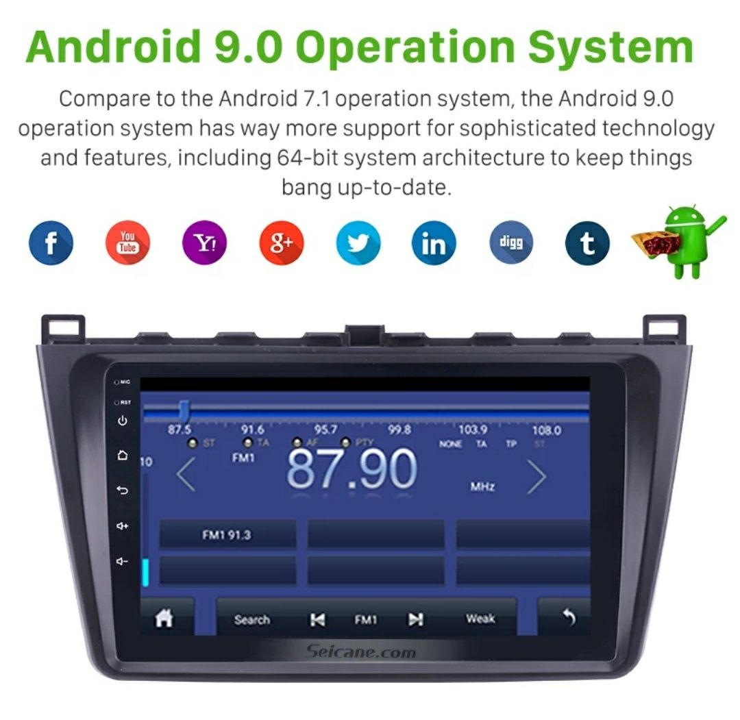 Мазда 6 Андроид Навигация Mazda 6 Android GPS