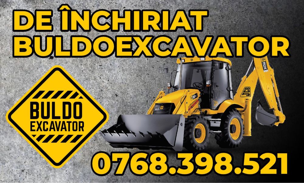 De închiriat buldoexcavator