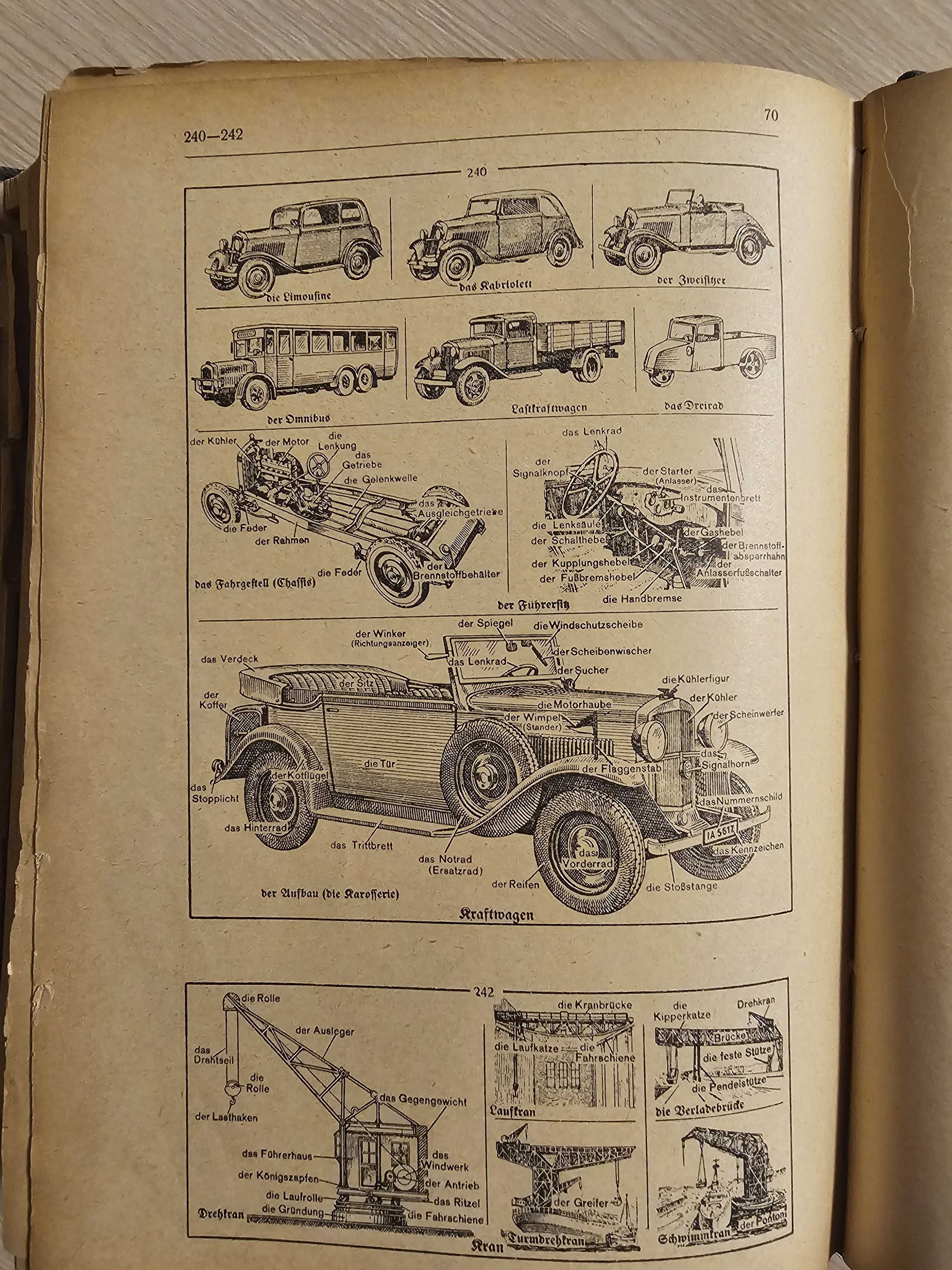 Голям илюстрован немско-бългaрски речник 1942 г.