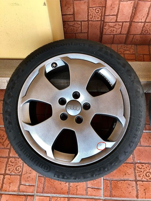 Jante Audi 225 45 17 5x112 Anvelope Continental vara