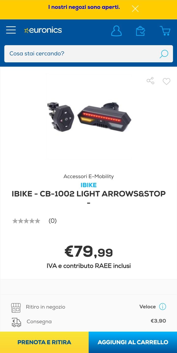 Semnalizare bicicleta wireless original I-Bike stop frana,lampa,semnal