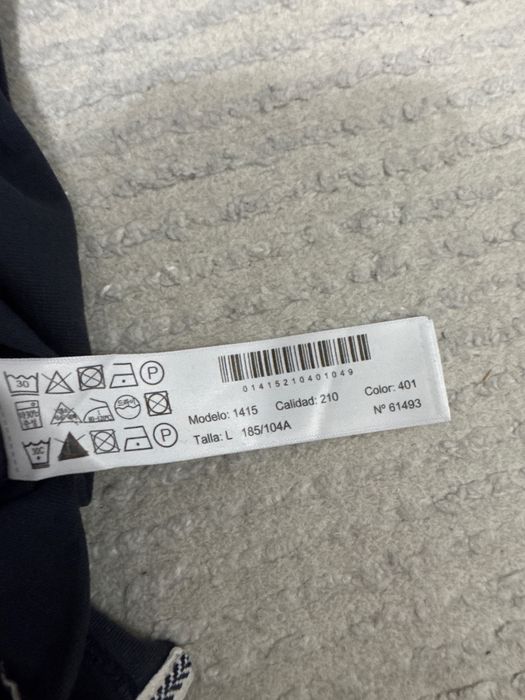 Massimo Dutti синя тениска с надпис (Л размер)