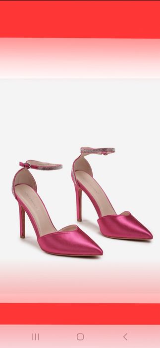 Sandale stileto Fucsia. Culoare: Roz