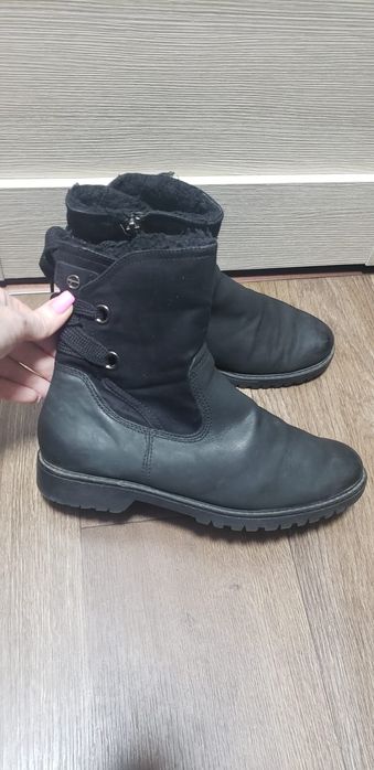 Утеплённые немецкие полусапожки Tamaris 37р