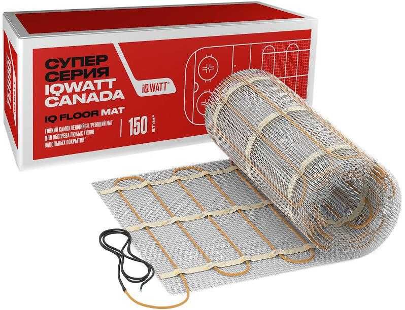 Электрические теплые полы греющий мат IQ FLOOR MAT