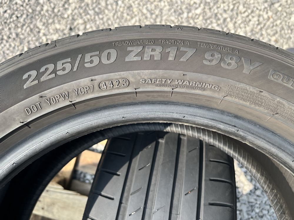 2бр 225/50/17 на 5мм с 4423дот