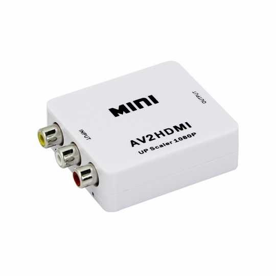 Adaptor convertor HDMI la AV(RCA) Full HD 1080p video si audio stereo