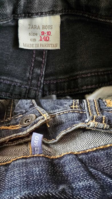 Pantaloni copii, blugi, marime 8-9 ani, 9-10 ani, respectiv 134, 140cm