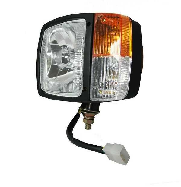 Ляв Кристален Фар с Кабел За Трактор,Комбайн,Фадрома,Снегорин и др