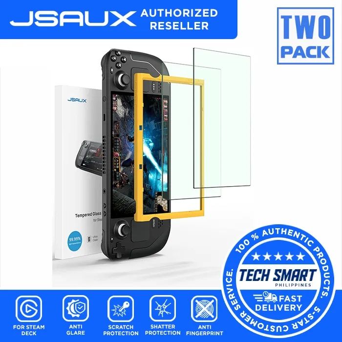 JSAUX 2-Pachet Steam Deck Protector de ecran, Protector anti-orbire 9H