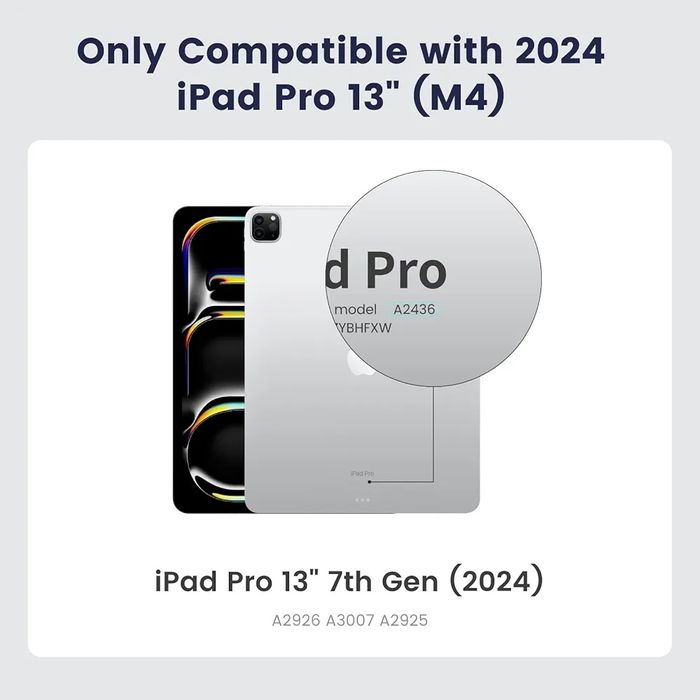 Калъф PITAKA за iPad Pro 13 инча (2024), съвместим с iPad Pro m4