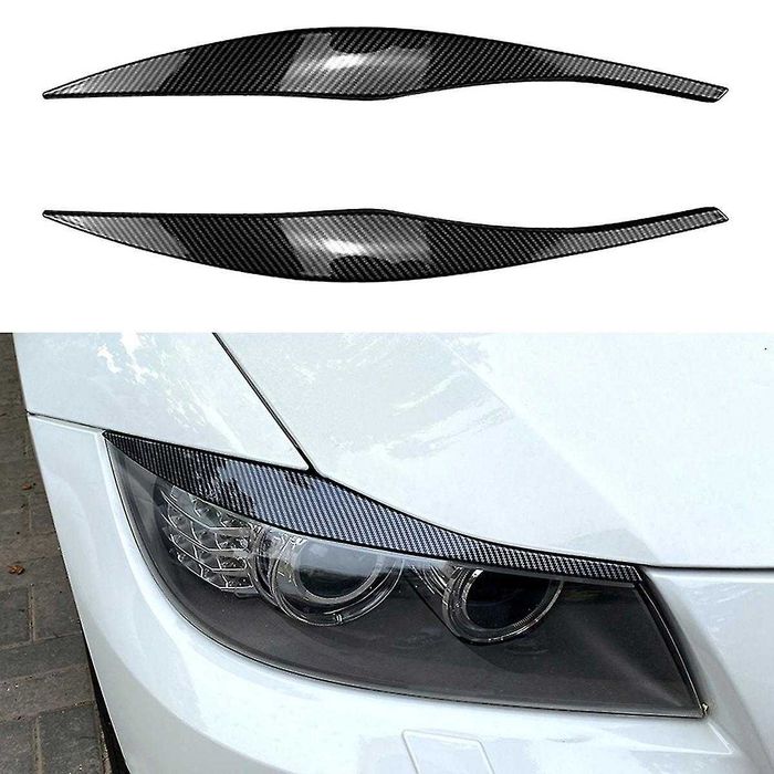 Set Pleoape Faruri Far BMW Seria 3 E90 E91 2005 - 2012, Carbon