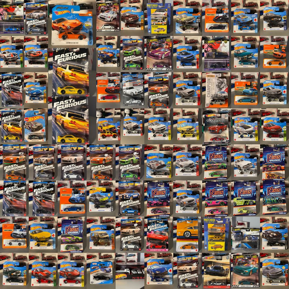 Hot Wheels, Matchbox, Majorette, Norev, Tomica