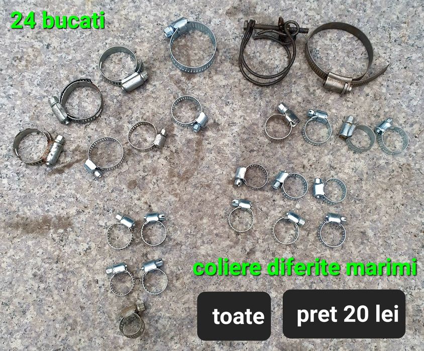 Coliere metalice diferite marimi