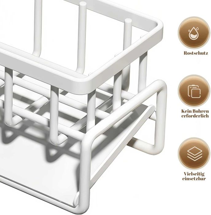 НОВ! Кухненски органайзер за мивка – с отцедник и куки