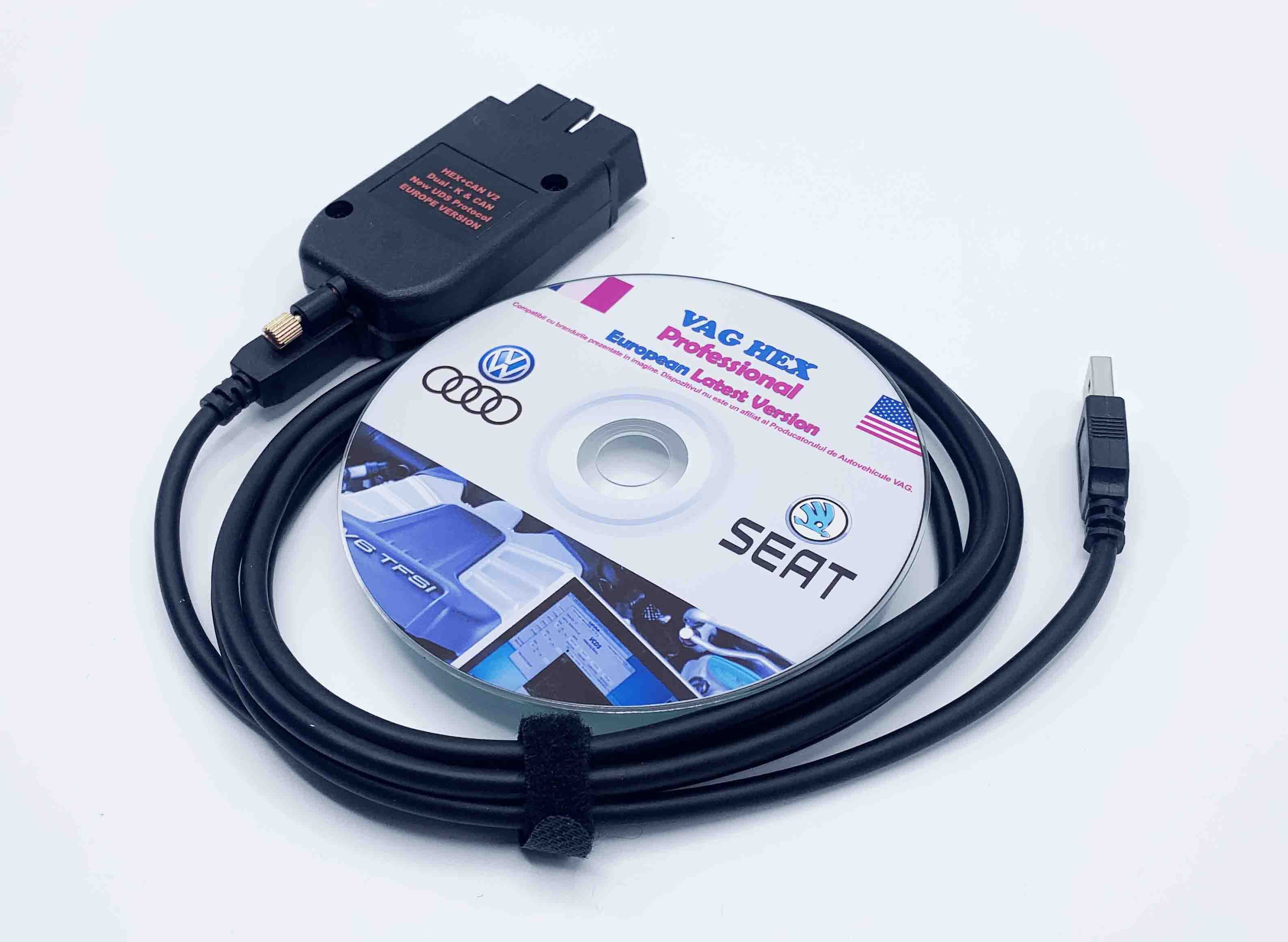 Tester Diagnoza Auto VCDS 24.5 HEXCAN V2 Rom/En Premium Garantie 1 AN