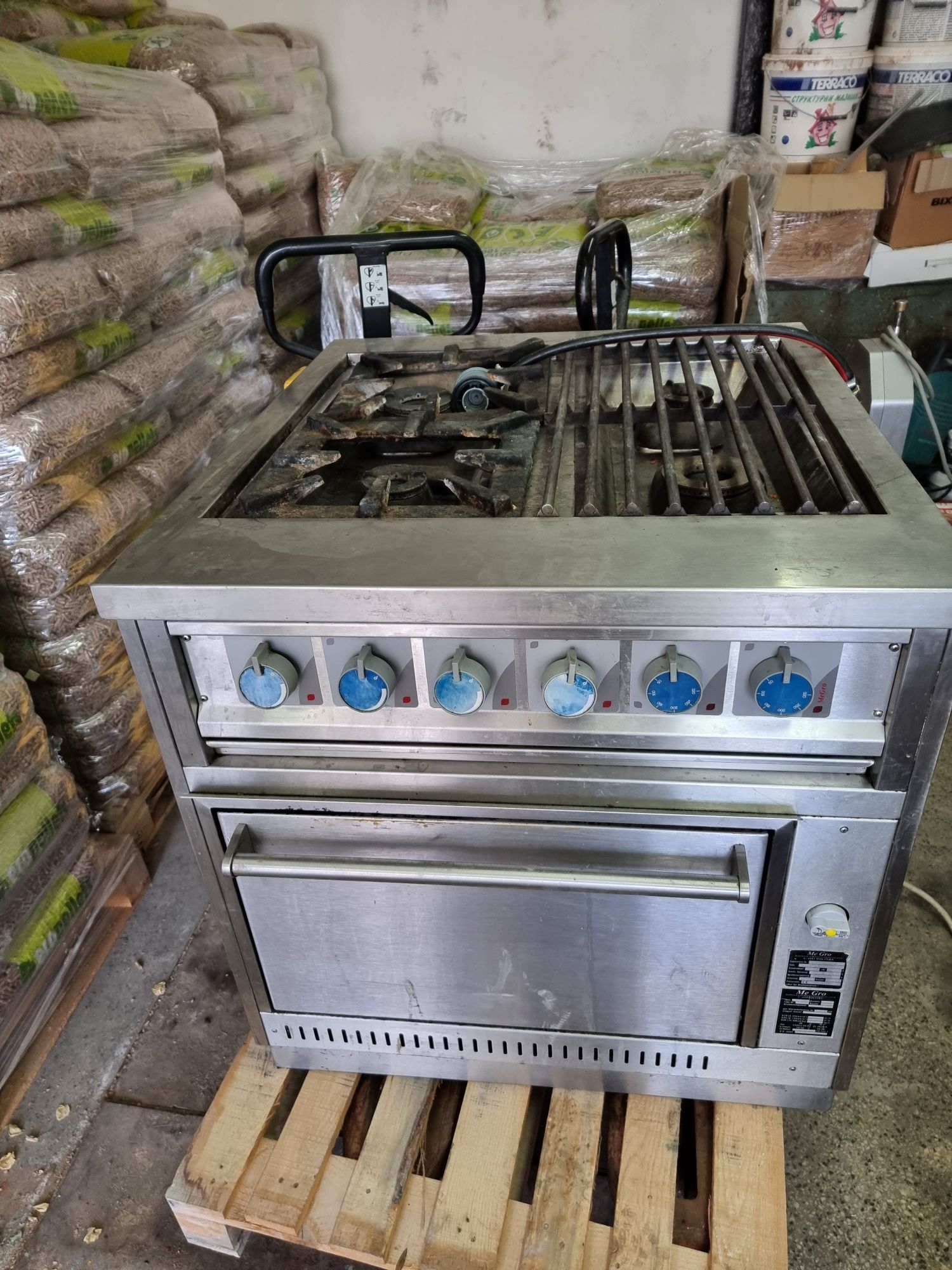 Печка на газ и ток